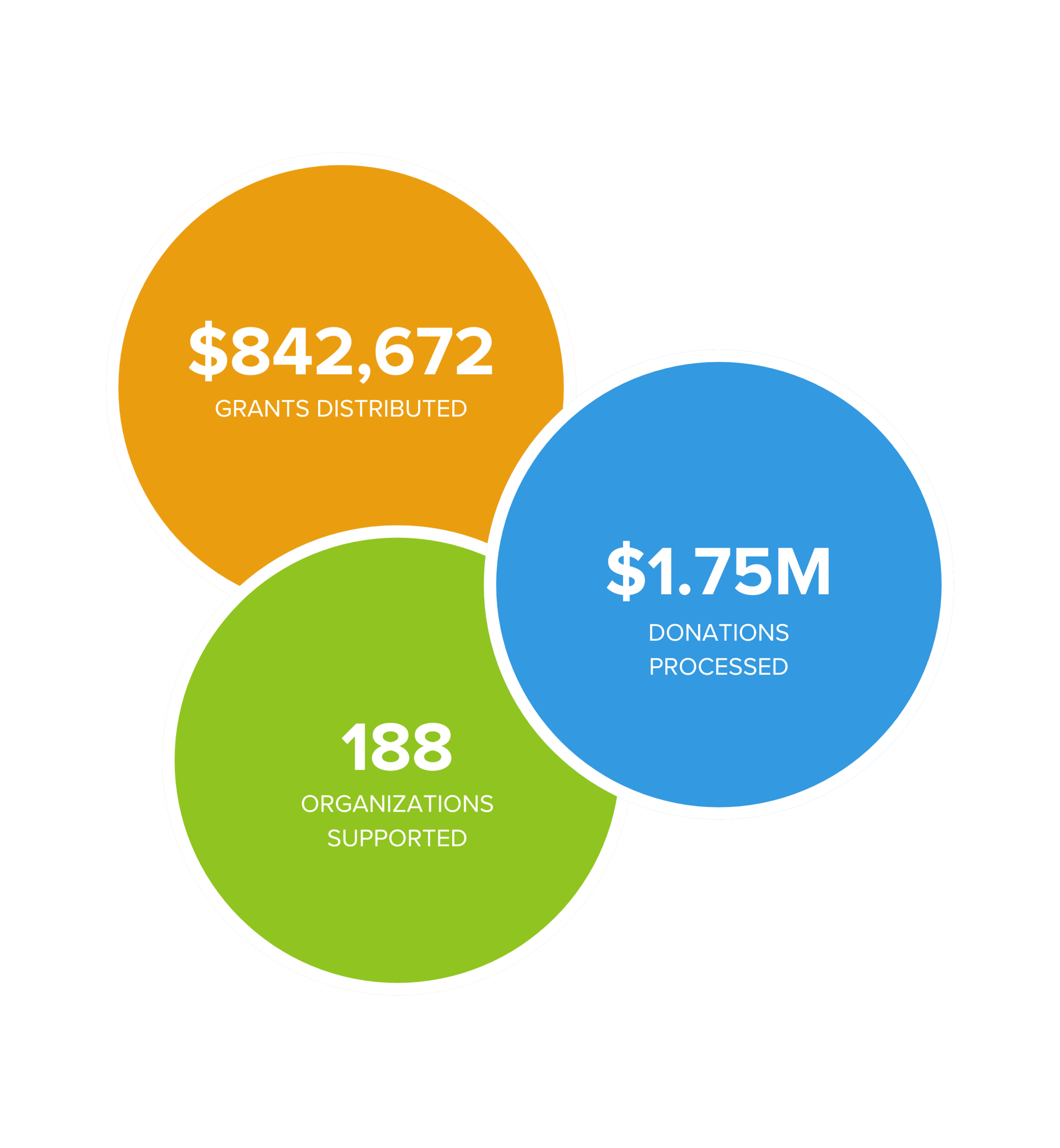 SCF data snapshot 2024 – 2025 2024 - 2025 Shuswap Community Foundation snapshot graphic